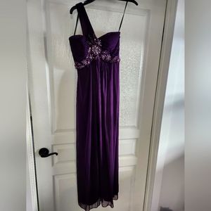 Xscape by Joanna Chen gown, XS in deep purple